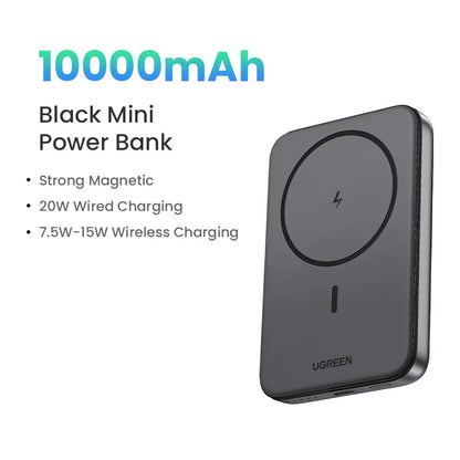 🔋 MagSnap™ UltraThin Wireless Power Bank | 10,000mAh Fast Charge for On-the-Go Power ⚡