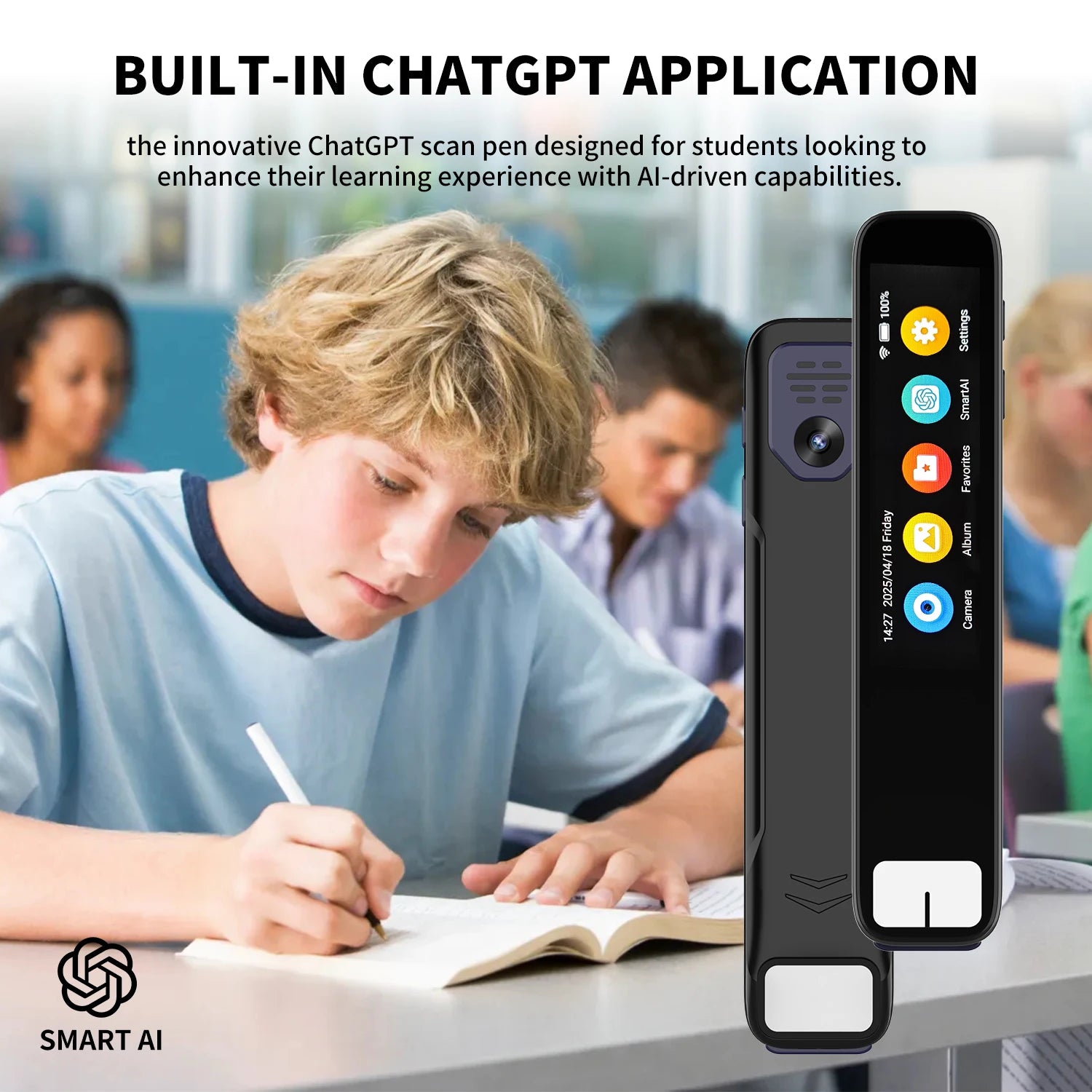 ✨ IntelliScan™ AI Smart Pen – Real-Time Translator, Text Scanner & Instant Answer Generator with Chat Integration 🖊️🌍