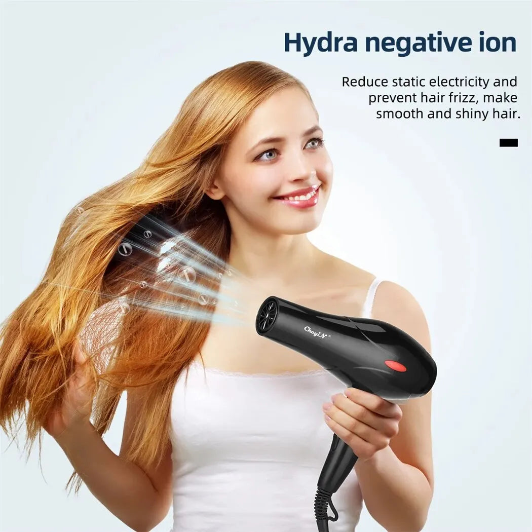 💨 LuxeAir™ Ionic Hair Dryer | Pro-Grade Fast-Dry Technology with Diffuser & Styling Tools