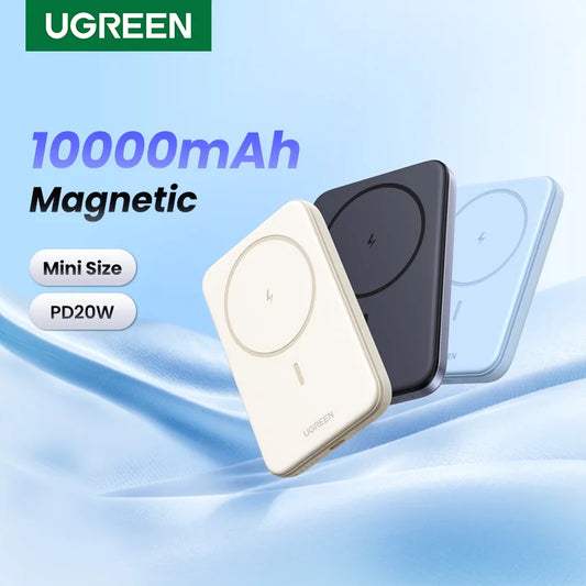 🔋 MagSnap™ UltraThin Wireless Power Bank | 10,000mAh Fast Charge for On-the-Go Power ⚡