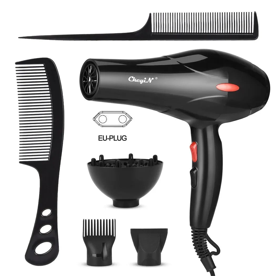💨 LuxeAir™ Ionic Hair Dryer | Pro-Grade Fast-Dry Technology with Diffuser & Styling Tools