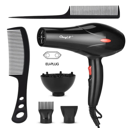 💨 LuxeAir™ Ionic Hair Dryer | Pro-Grade Fast-Dry Technology with Diffuser & Styling Tools