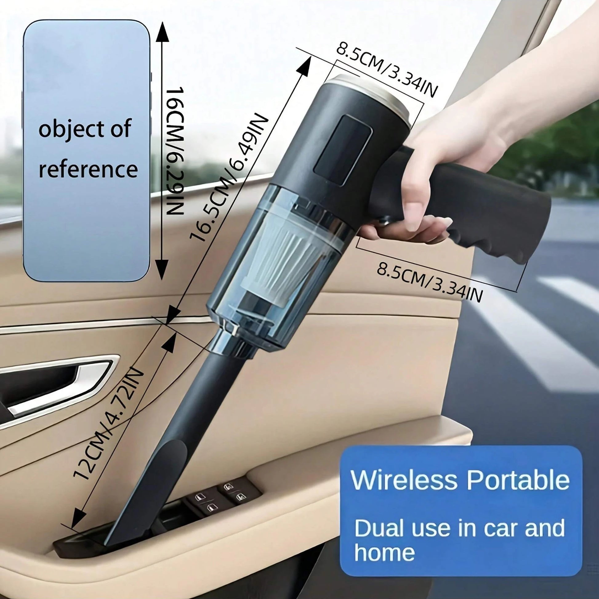 🌀 SwiftClean™ Mini 3-in-1 Vacuum | Compact Power for Home & Car 🚗🏠