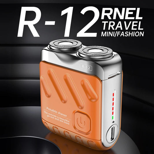 ✨ UltraTrim™ Dual-Head Mini Shaver – Waterproof, USB-C Rechargeable & Pocket-Ready for Travel 🧳🪒