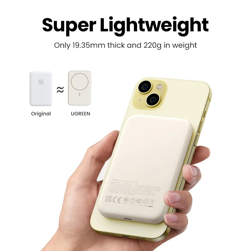 🔋 MagSnap™ UltraThin Wireless Power Bank | 10,000mAh Fast Charge for On-the-Go Power ⚡