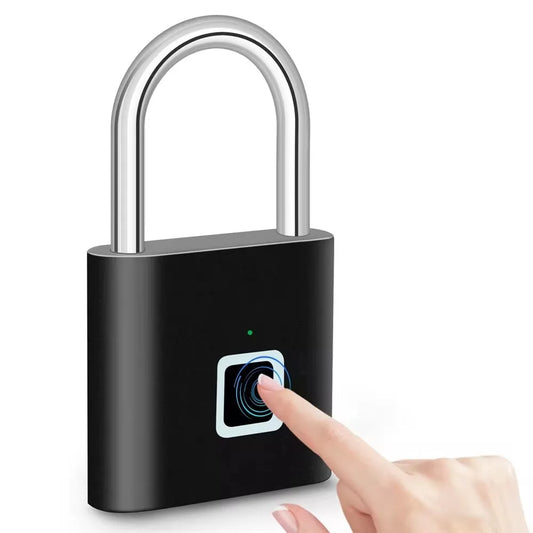 LockMate X1 – Smart Fingerprint Padlock with Anti-Theft Alert, Waterproof Build & 1-Year Battery Life | No Keys or App Needed 🔐