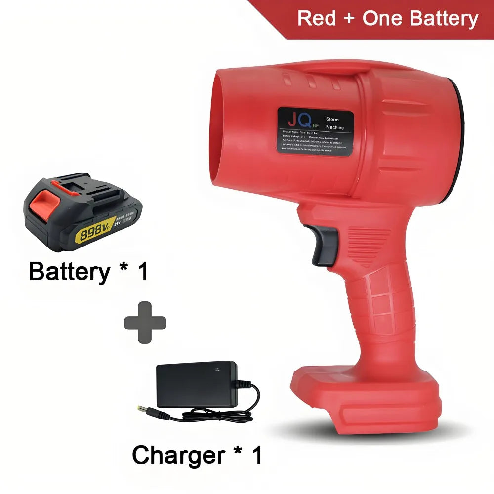 💨 TurboForce™ 21V Cordless Power Blower – 50,000 RPM | 100m/s Wind Speed | 550g Thrust | Outdoor Dust & Leaf Blaster 🌪️