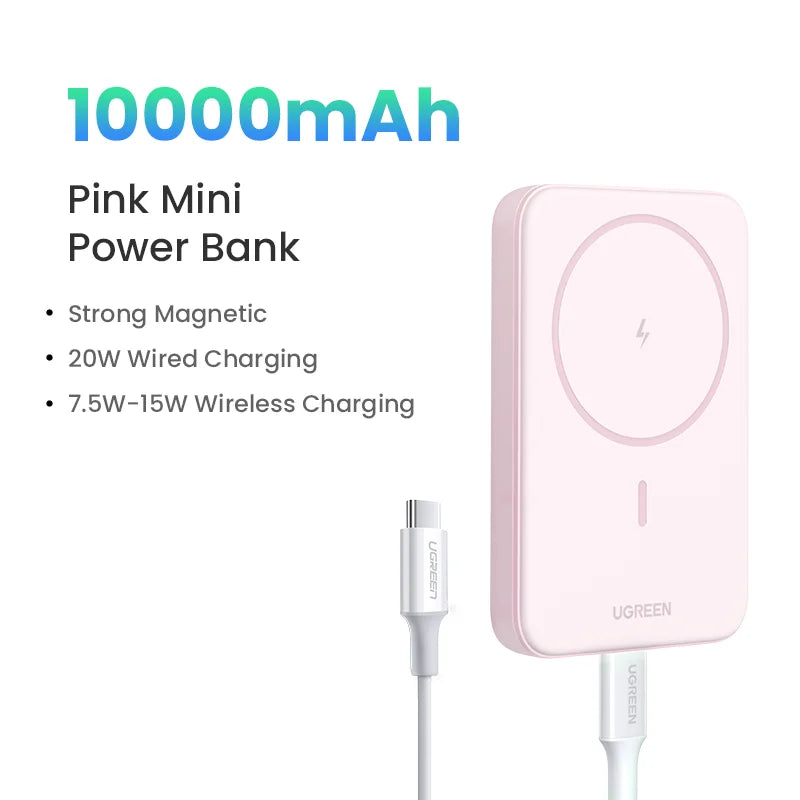 🔋 MagSnap™ UltraThin Wireless Power Bank | 10,000mAh Fast Charge for On-the-Go Power ⚡