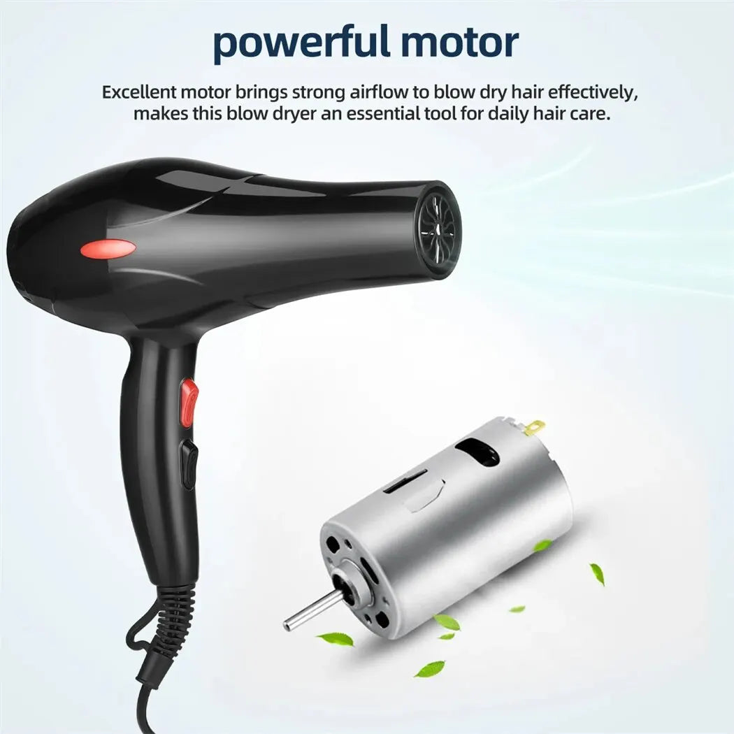 💨 LuxeAir™ Ionic Hair Dryer | Pro-Grade Fast-Dry Technology with Diffuser & Styling Tools