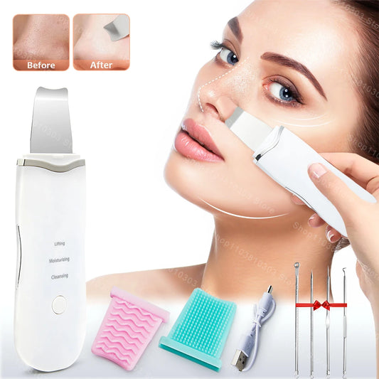 ✨ DermaSculpt™ Ultrasonic Facial Wand | Deep Pore Cleanser & Skin Firming Tool