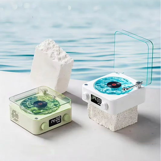 AuroraTune Vintage Mini Speaker 🎶 – Bluetooth Sleep Aid with Nature Sounds, RGB Glow & TF Card Support