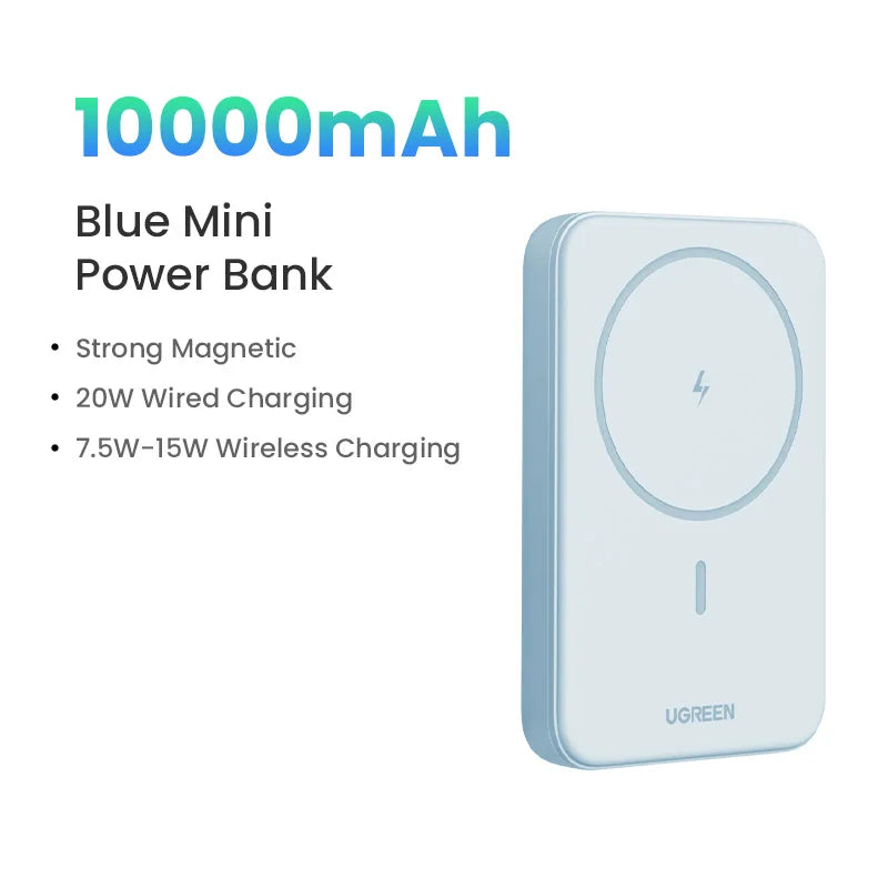 🔋 MagSnap™ UltraThin Wireless Power Bank | 10,000mAh Fast Charge for On-the-Go Power ⚡