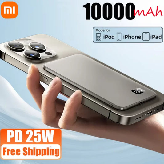 ⚡ SlimMag™ SnapCharge Power Bank | Ultra-Thin Magnetic Wireless Charging 🔋