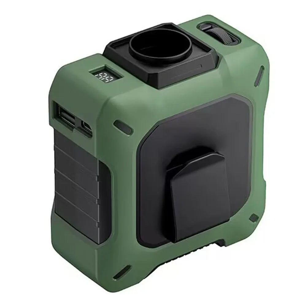 🌬️ AeroBreeze™ Turbo Waist & Neck Fan – 8000mAh Rechargeable Battery | Digital Display | Ultra-Quiet | 100-Speed Control | Outdoor Hands-Free Cooling ❄️