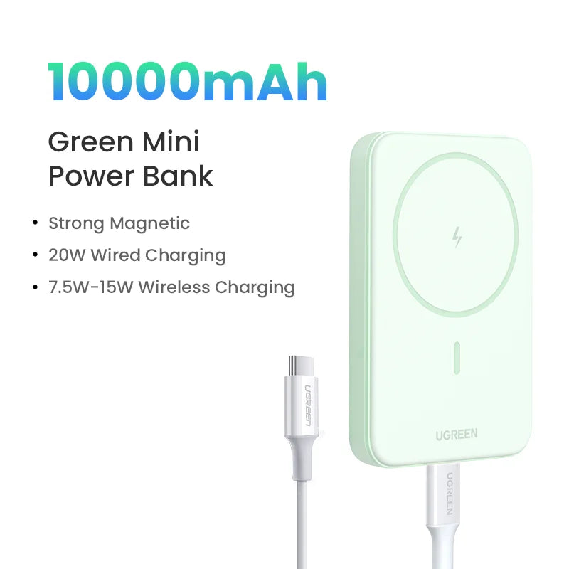 🔋 MagSnap™ UltraThin Wireless Power Bank | 10,000mAh Fast Charge for On-the-Go Power ⚡