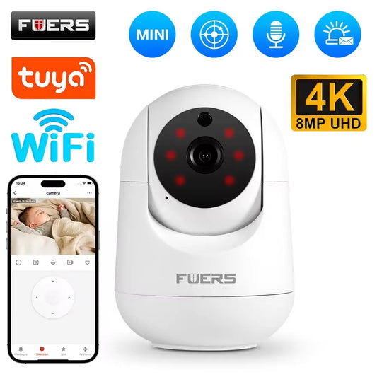 🎥 Smart Home Auto-Tracking WiFi Security Camera | 5MP Full HD | Motion Alerts, 2-Way Audio & Night Vision 🛡️