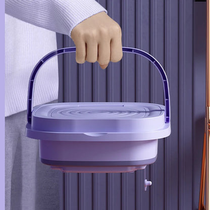 🌀 MiniFold™ Compact Washer & Spin Dryer – Foldable, Portable & Perfect for Delicates, Travel & Small Spaces 🧦✨