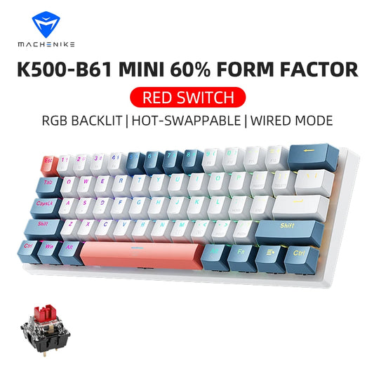 ⌨️ PhantomCore™ 60% Compact Mechanical Gaming Keyboard | Hot-Swappable RGB Wired Mini Keyboard 🎮🌈
