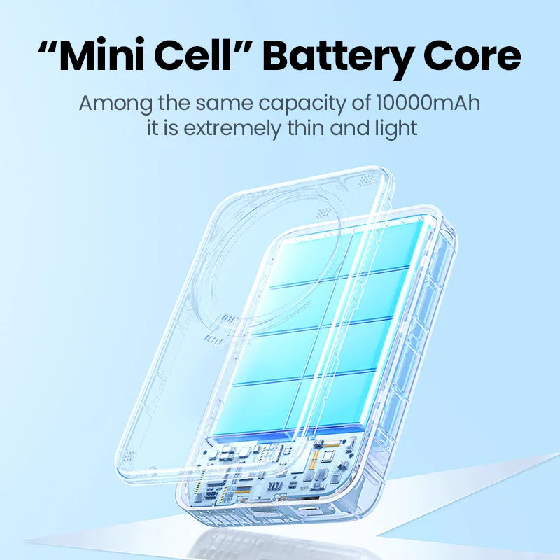 🔋 MagSnap™ UltraThin Wireless Power Bank | 10,000mAh Fast Charge for On-the-Go Power ⚡