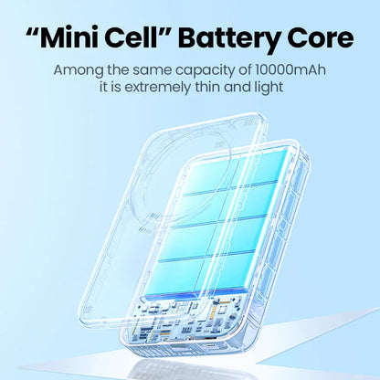 🔋 MagSnap™ UltraThin Wireless Power Bank | 10,000mAh Fast Charge for On-the-Go Power ⚡