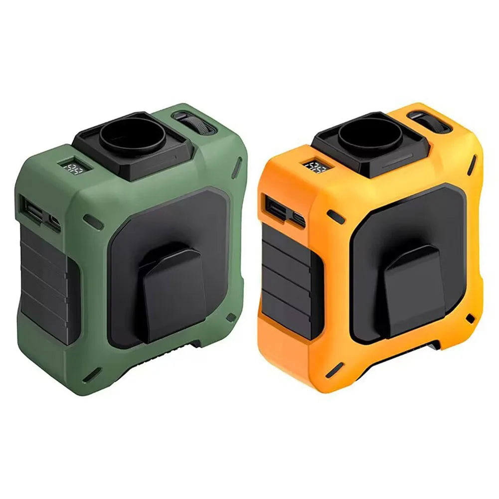 🌬️ AeroBreeze™ Turbo Waist & Neck Fan – 8000mAh Rechargeable Battery | Digital Display | Ultra-Quiet | 100-Speed Control | Outdoor Hands-Free Cooling ❄️